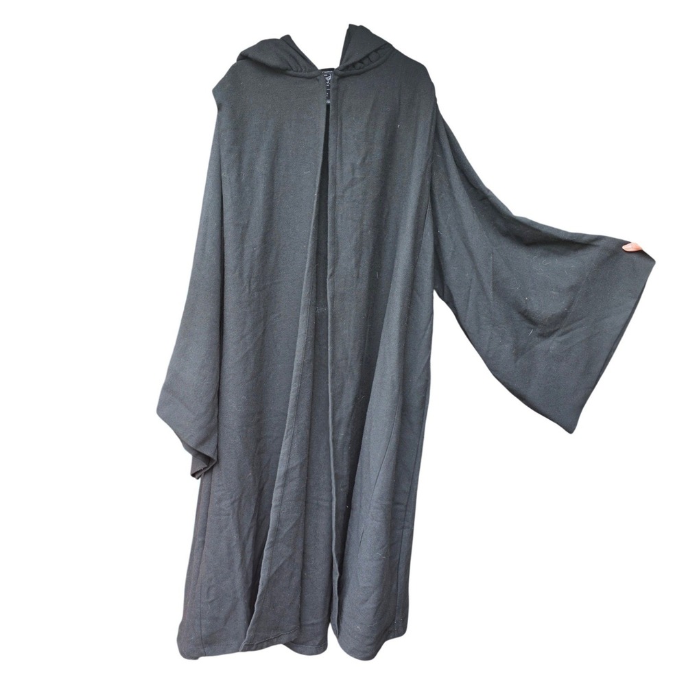 Disney Parks Star Wars Galaxy's Edge Robe Black Jedi Sith Cloak Adult S/M - Picture 2 of 7